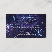 紫色の青い花火 名刺 (裏面)
