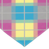 紫色の青い黄色のパターン テーブルクロス (アングル)