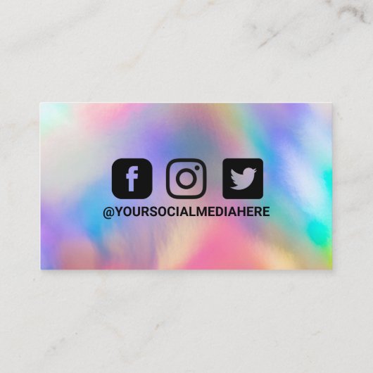 紫色の青の色のシフト名刺 名刺 (裏面)