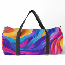 紫色の青オレンジ色の黄色い抽象芸術波