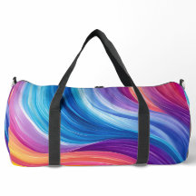 紫色の青オレンジ色の黄色い抽象芸術波