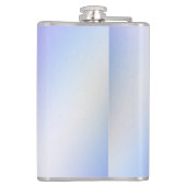 紫色の青ホログラフィックバタフライモノグラム名 フラスク (裏面)