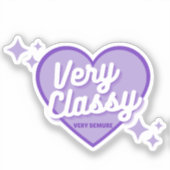 紫色の非常に上品な非常に汚れ シール (正面)