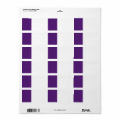 紫色の革の写真。 ラベル (フルシート)