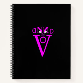 紫色の顔スパイラルノートブック ノートブック