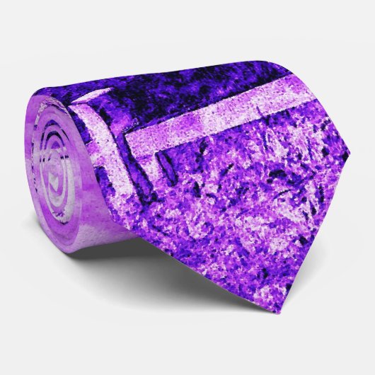 紫色の風光明媚なビュータイ ネクタイ (ロール)