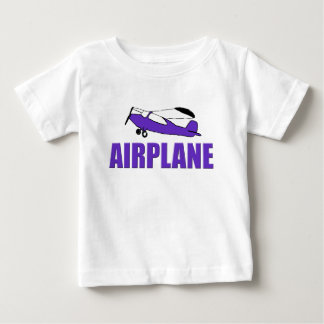 紫色の飛行機 ベビーTシャツ