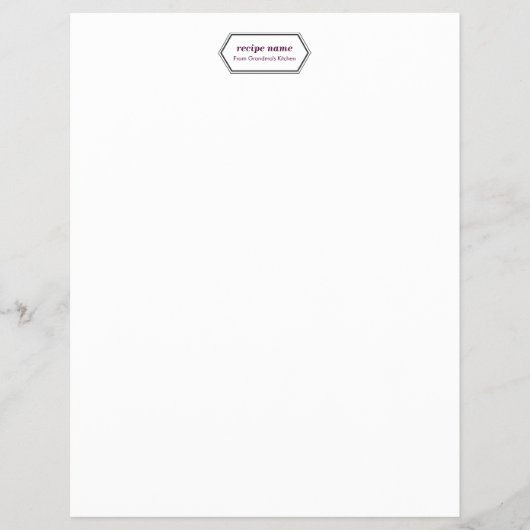 紫色の食品ラベル チラシ (正面)