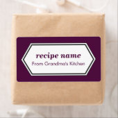 紫色の食品ラベル ラベル (インサイチュ)