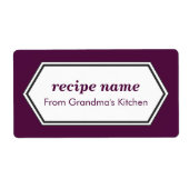 紫色の食品ラベル ラベル (正面)