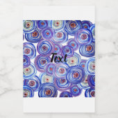 紫色の飲食品ラベルセット フードラベル (シングルラベル)