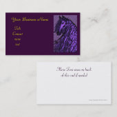 紫色の馬の名刺 名刺 (正面/裏面)