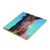 紫色の馬(口が緑) タイル (側面)