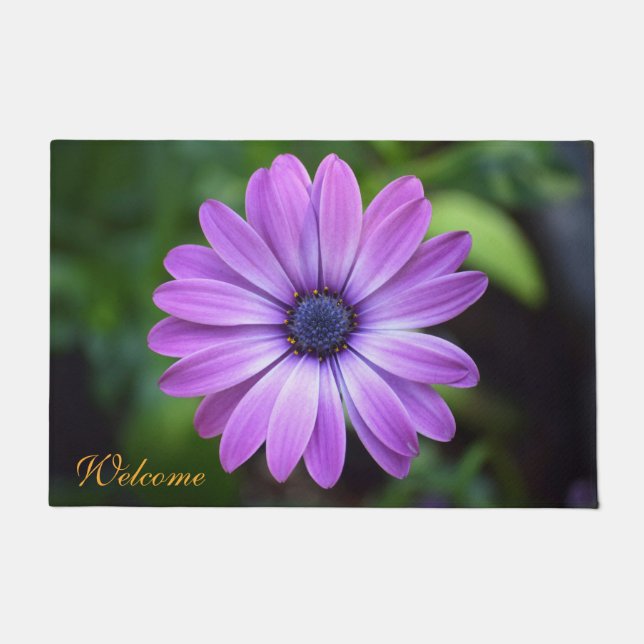 紫色の骨操作の形式 ドアマット (正面)