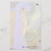 紫色の髪の人魚! 便箋 (正面)