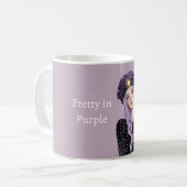 紫色の髪の少女 コーヒーマグカップ (正面左)
