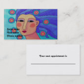 紫色の髪をした人 予約カード (正面/裏面)