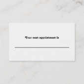 紫色の髪をした人 予約カード (裏面)