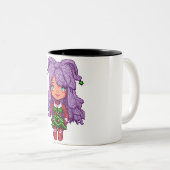 紫色の髪娘 ツートーンマグカップ (正面右)