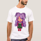 紫色の髪娘 Tシャツ (正面)