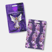 紫色の魂 バッジ (正面＆裏面)