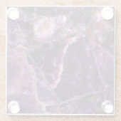 紫色の魔法の大理石のガラスコースター ガラスコースター (裏面)