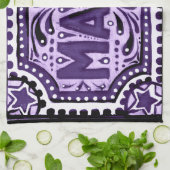 紫色の魔法 キッチンタオル (折り畳み)