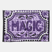 紫色の魔法 キッチンタオル (横)