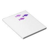 紫色の魚のメモ帳 ノートパッド (アングル)