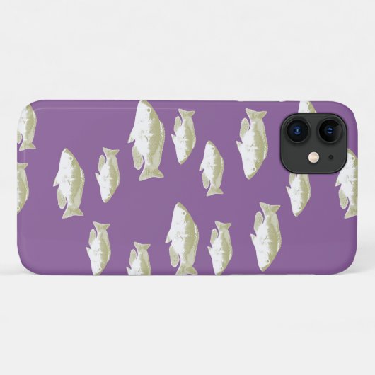紫色の魚 Case-Mate iPhoneケース (裏面(横))