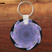 紫色の鱗片状フラクタル キーホルダー (正面)