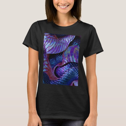 紫色の鱗 Tシャツ (正面)