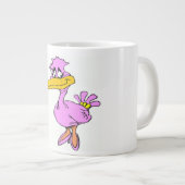 紫色の鳥 ジャンボコーヒーマグカップ (正面右)