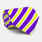 紫色の黄色いタイ ネクタイ (ロール)