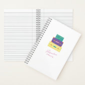 紫色の黄色い冒険がスパイラルノートを待つ ノートブック (内側)