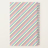 紫色の黄色い冒険がスパイラルノートを待つ ノートブック (裏面)