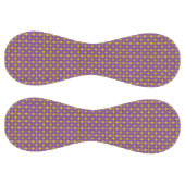 紫色の黄色い渦巻きパターン ソフトボール (パネル)