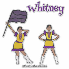 紫色の黄色のカラーガード#2 シール