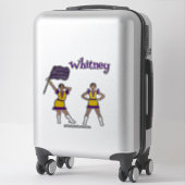 紫色の黄色のカラーガード#2 シール (スーツケース)