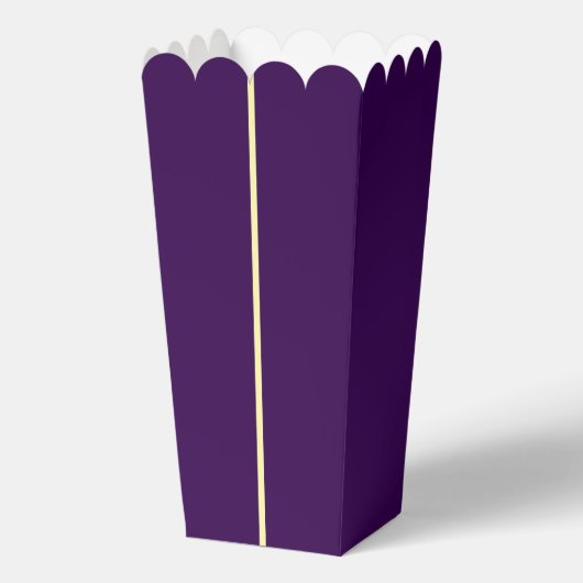 紫色の黄色の映画の夜ポップコーンの箱 – 10パック フェイバーボックス (正面)