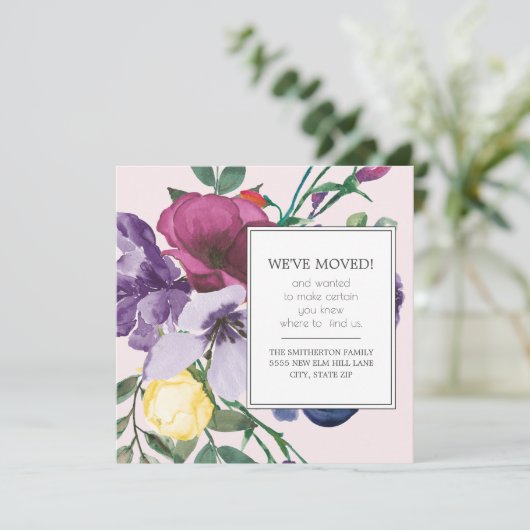 紫色の黄色の水色のフローラピンクの新しいアドレス (スタンド正面)