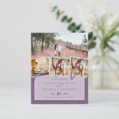 紫色の黄色の灰色の色のトレンド予算結婚の (スタンド正面)