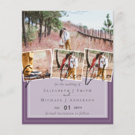 紫色の黄色の灰色の色のトレンド予算結婚の