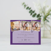 紫色の黄色の灰色の色のトレンド予算結婚の (スタンド正面)