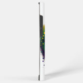 紫色の黄色の緑のマルディグラスマスク SAMSUNG GALAXYケース (右側面)