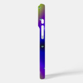 紫色の黄色の虹の上の蝶 Case-Mate iPhoneケース (裏面 / 左)