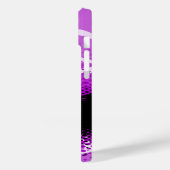 紫色の黒いグラフィックアニマルプリント Case-Mate iPhoneケース (裏面 / 左)