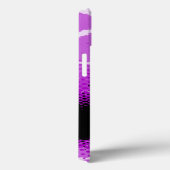 紫色の黒いグラフィック動物のパターンケース Case-Mate iPhoneケース (裏面 / 右)