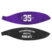 紫色の黒いチーム名の最後の季節のキープサク バスケットボール (パネル)