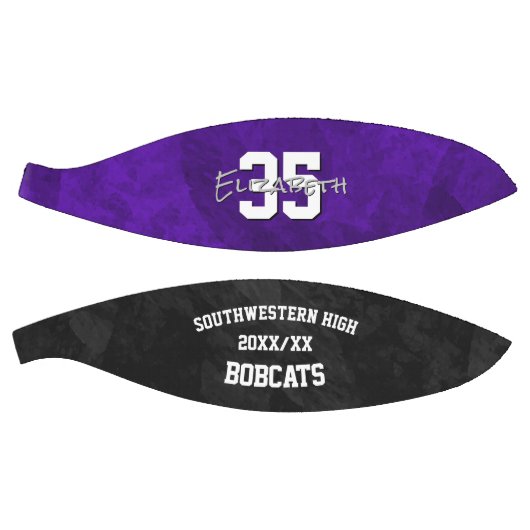 紫色の黒いチーム名の最後の季節のキープサク バスケットボール (パネル)